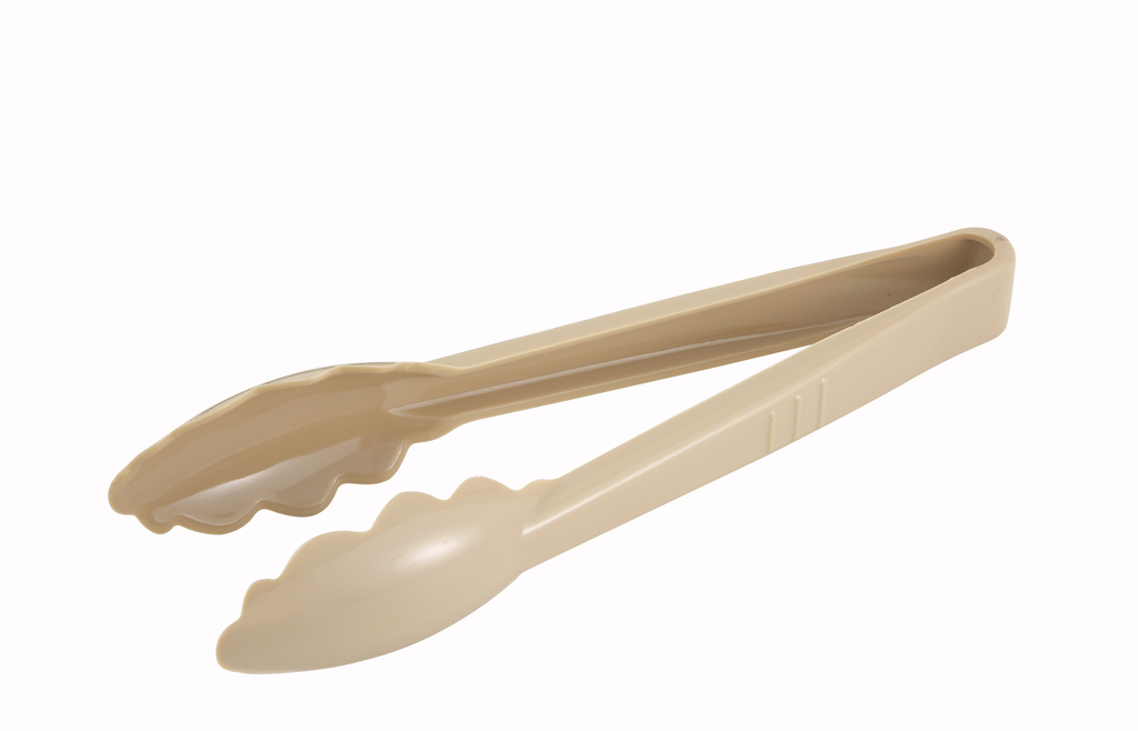 Winco Utility Tong, Plastic, Beige, 9"