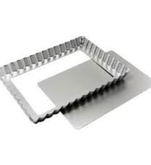 Fat Daddio's Tart Pan, Anodized Alum, Oblong 11-1/4" x 8.125" x 1"