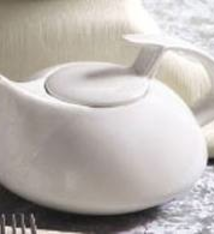 CAC Tea Pot, FASHION, Porcelain, Bone, 20 oz, (2 Doz)