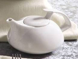 CAC Tea Pot, FASHION, Porcelain, Bone, 20 oz, (2 Doz)