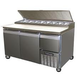 Continental Pizza Prep Table, 60" wide, two-section, 19.0Cu Ft., 1/2HP, 115v/60/1-ph