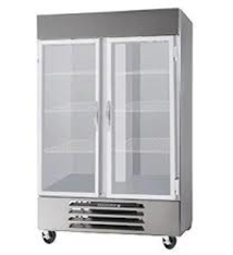 Beverage Air Refrigerator, HORIZON, Reach-In, 2 Section, 49 cu.ft., Glass Doors