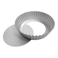 Fat Daddio's Tart/Cake Pan, Anodized Alum, Fluted, 8" x 1"