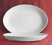 CAC Platter, CLINTON, Porcelain, Oval, White, 19" x 13-3/4" (4 Per Case)