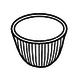 Vertex Custard Cup, fluted, 3 1/2", 7oz, 3dz/case