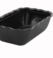 Winco Deli Crock, 10" x 7" x 3", Black