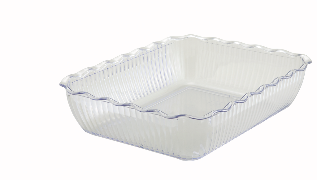 Winco Deli Crock, 13" x 10" x 3", Clear