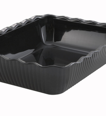 Winco Deli Crock, 13" x 10" x 3", Black