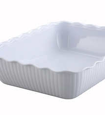 Winco Deli Crock, 13" x 10" x 3", White