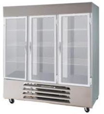 Beverage Air Refrigerator, HORIZON, Reach-In, 3 Section, 72 cu. ft.