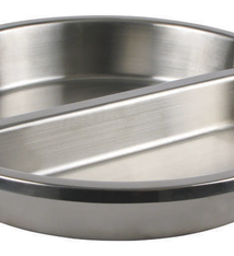 Winco Stream Table Pan, S/S, Round, Divided