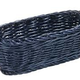 Tablecraft Ridal Oblong Basket, Blue, 9" x 4-1/2" x 3"