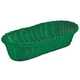 Tablecraft Ridal Oblong Basket, Green, 15" x 6-1/2"  x  3-1/4"