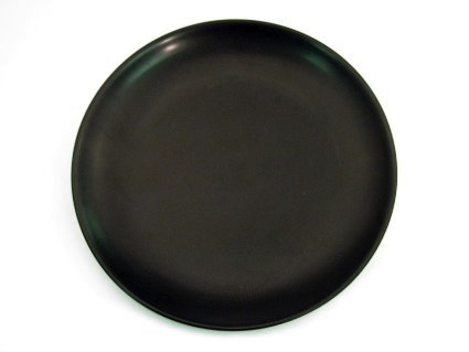 CAC Coupe Plate Non-Glare Glaze Black 10"