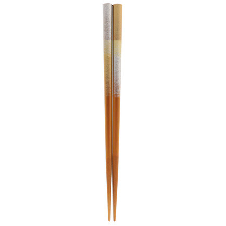 Chopsticks, Wood "Futome" Silver/Gold