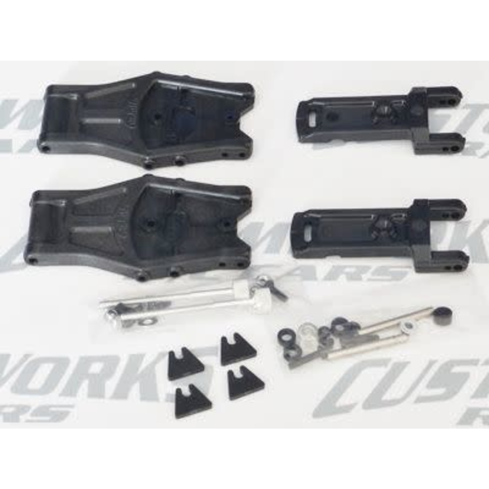 CUSTOM WORKS ADJUSTABLE ARM KIT FOR ASSOCIATED SC10