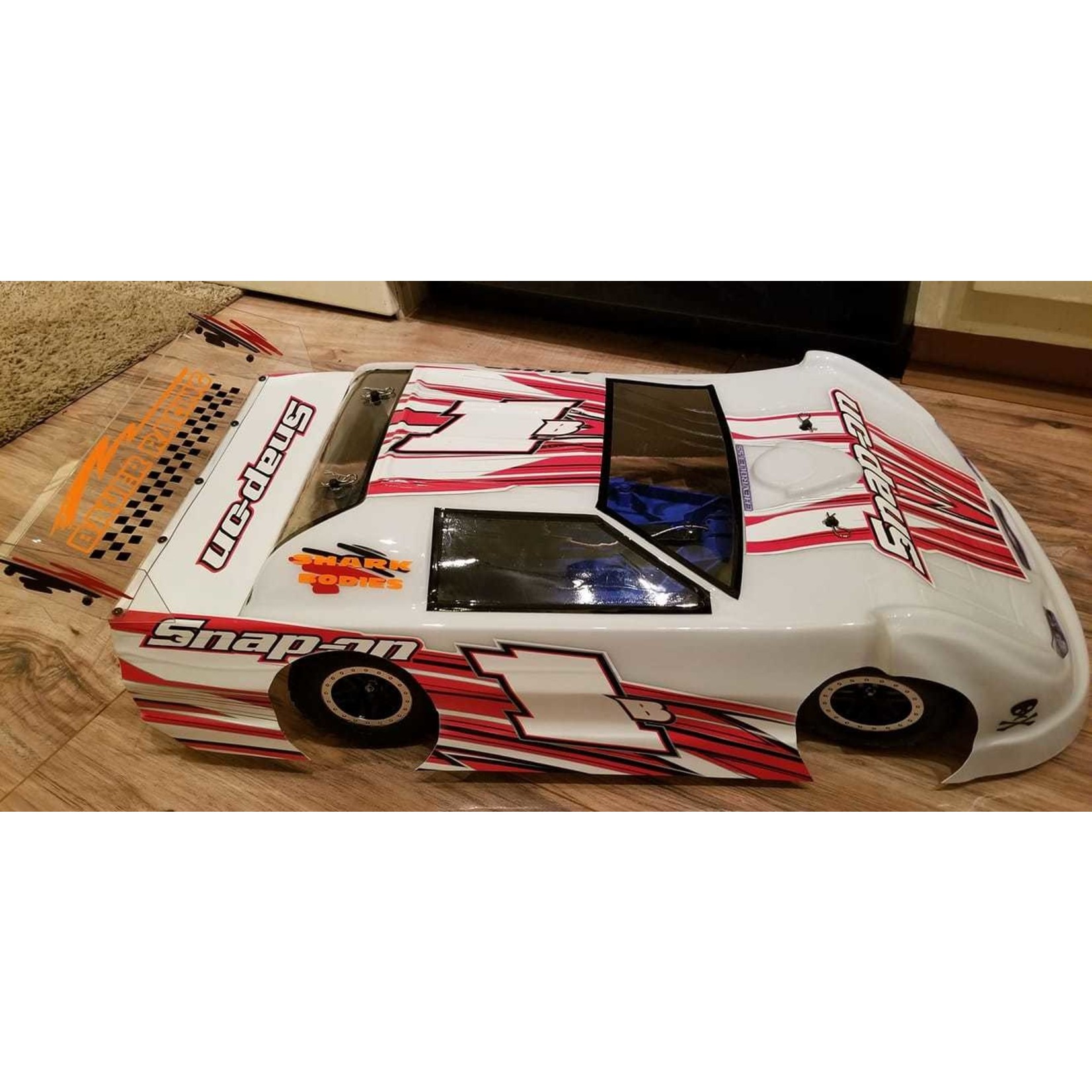 SHARKRCBODIES LATE MODEL BAM F 1 8th SHARK BODY and SPOILER