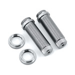 ST RACING CONCEPTS ST Racing Concepts Aluminum Threaded Rear Shock Body Set (Silver) (2) (Slash)