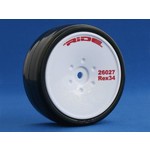 RIDE RIDE Pre-Glued Rex34 High Grip Belted Tires (4) w/ Dish Wheels & Moulded Inserts