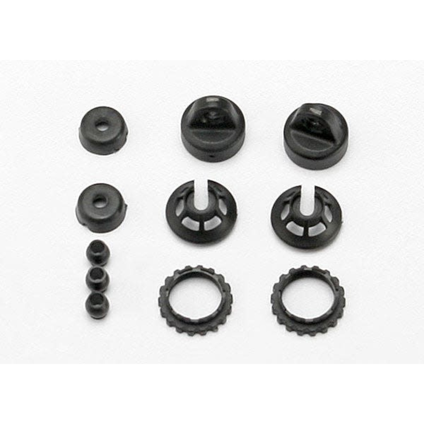TRAXXAS Caps and spring retainers, GTR shock (upper cap (2)/ hollow