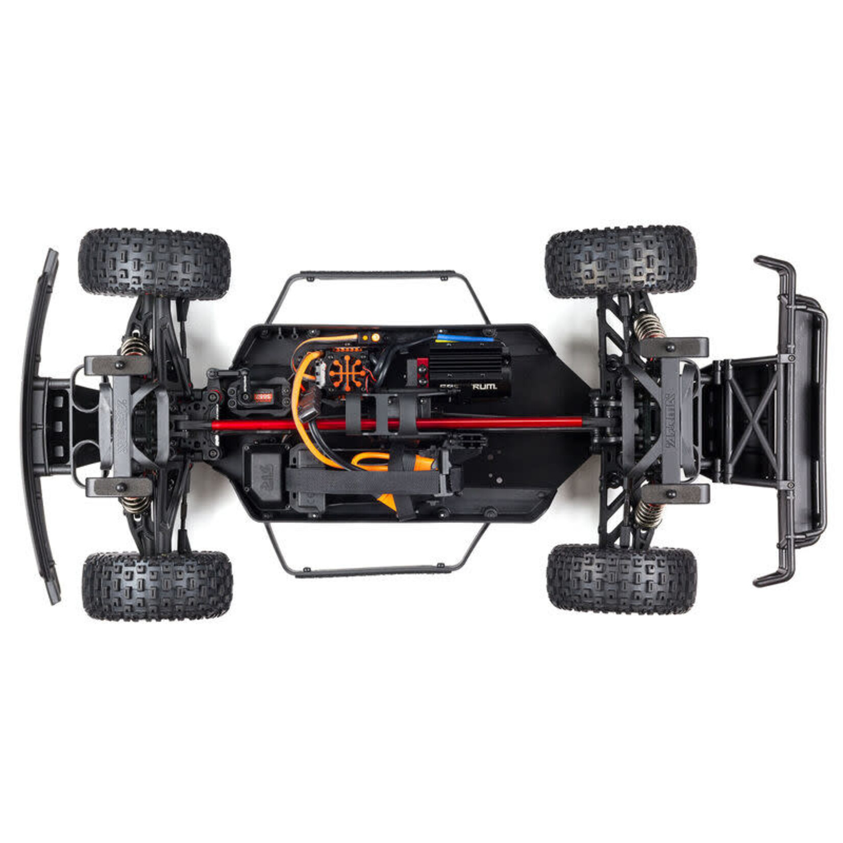 ARRMA 1/7 MOJAVE 6S V2 4WD BLX Desert Truck with Spektrum Firma RTR, Red/Black