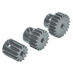 ROBINSON RACING 0.5 Module Hard Blackened Steel Mini Pinion 2mm, 17T