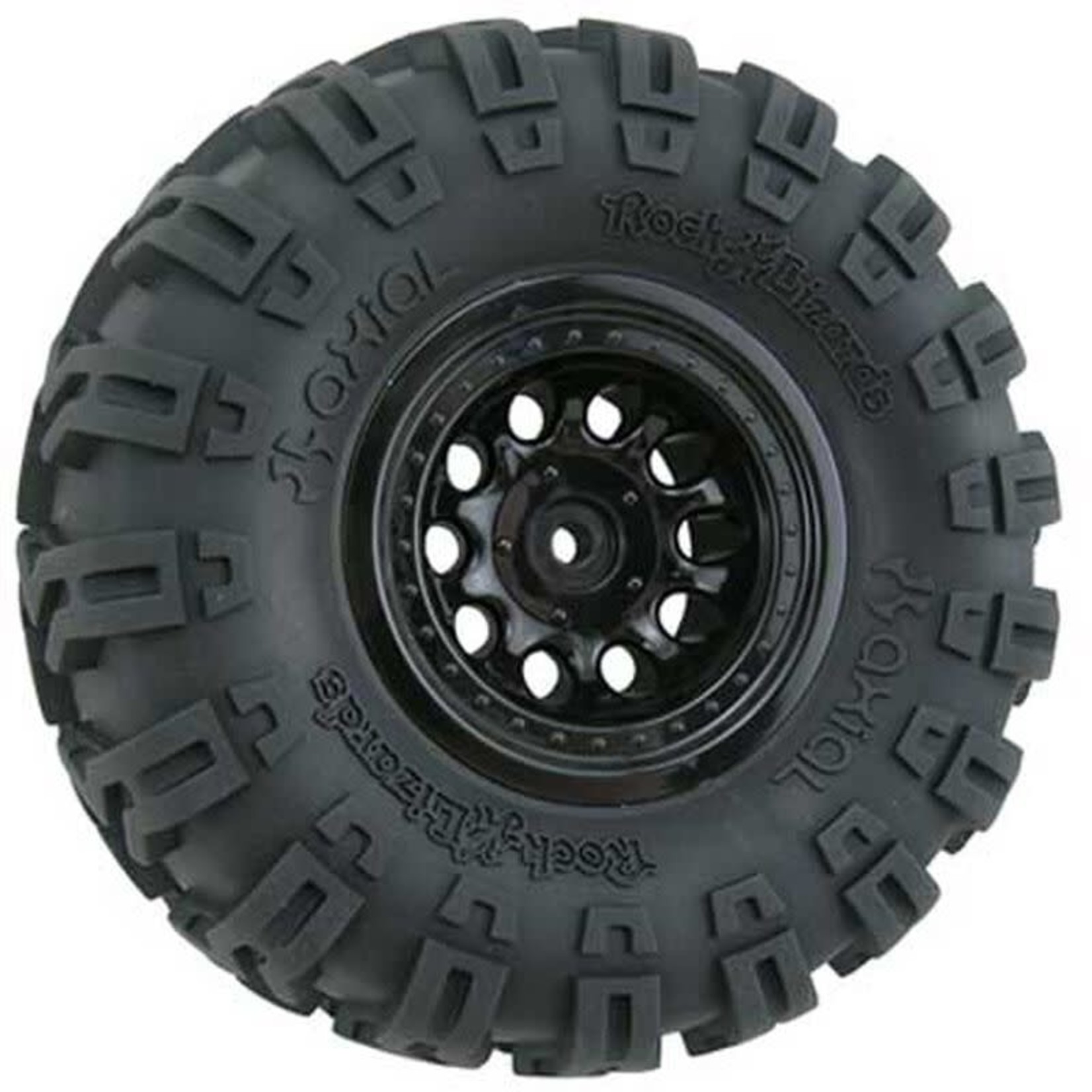 RPM 1/10 Revolver Crawler Front/Rear 2.2 Wheels with Wide Base, 12mm Hex, Black (2)