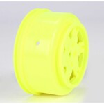 TLR 1/10 Front/Rear SCT 2.2/3.0 Wheels, 12mm Hex, Yellow (2): 22 SCT