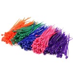 INTEGY Mixed Color Plastic Tie Wrap / Cable Tie (500) Small Size