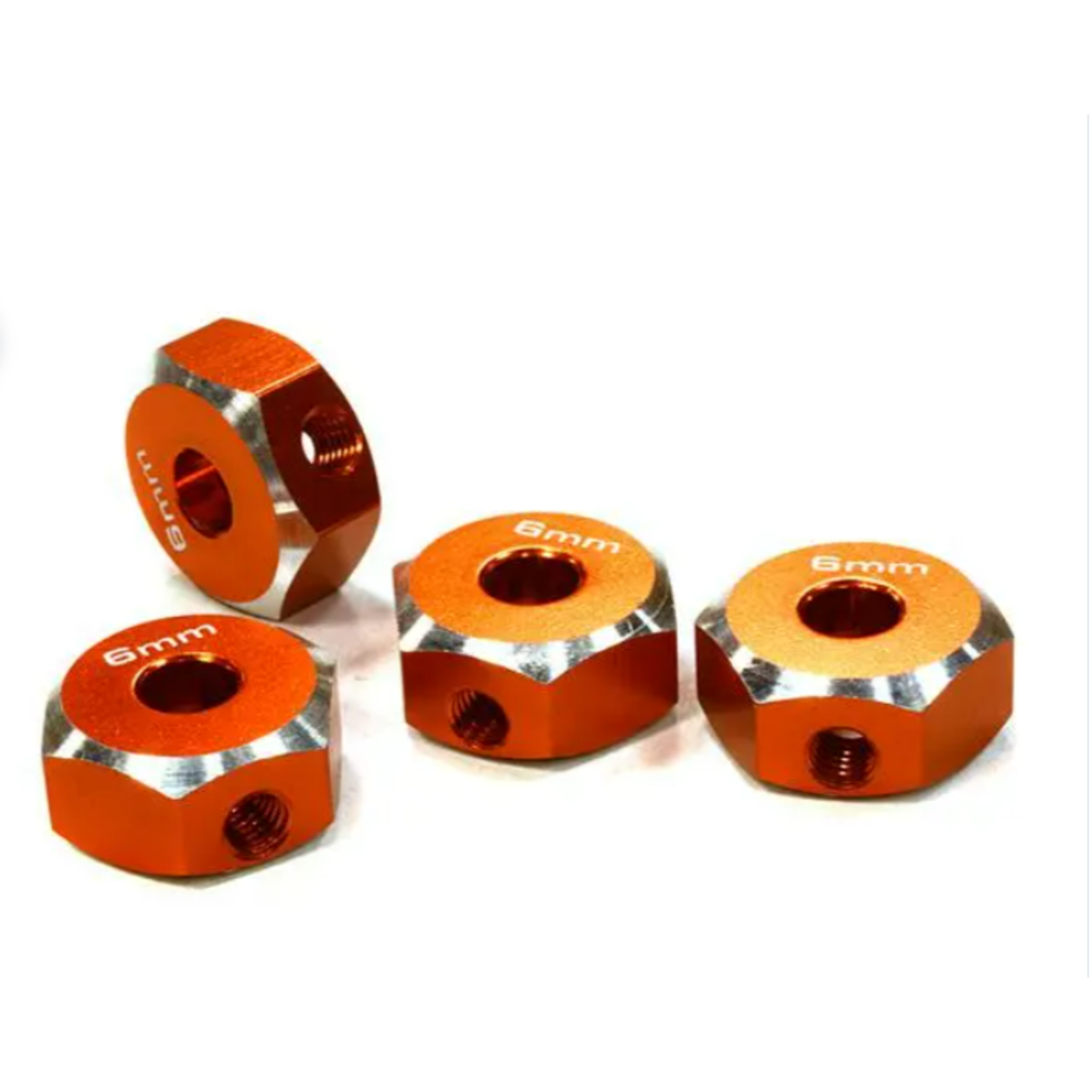 INTEGY 12mm Hex Wheel (4) Hub 6mm Thick for 1/10 Axial, Tamiya, TC & Drift