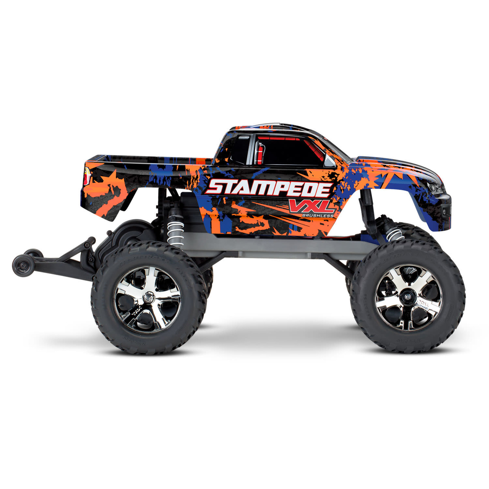 TRAXXAS Stampede® VXL:  1/10 Scale Monster Truck with TQi Traxxas Link™ Enabled 2.4GHz Radio System & Traxxas Stability Management (TSM)®