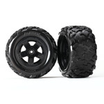 TRAXXAS Tires & wheels, assembled, glued (Teton 5-spoke wheels, Teton tires) (2)