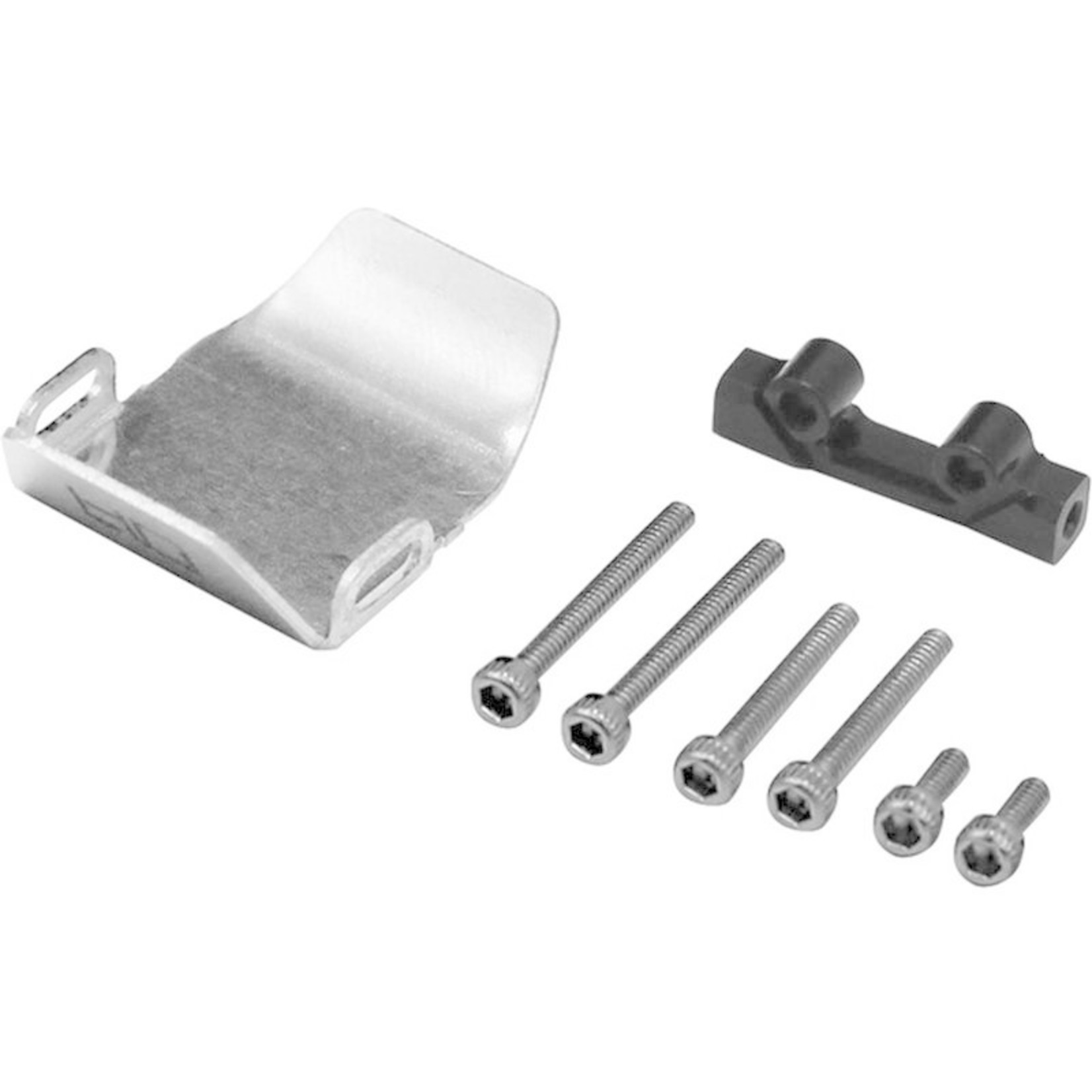 HOT RACING Stainless Steel Front/Rear Axle Skid Plate: SCX24