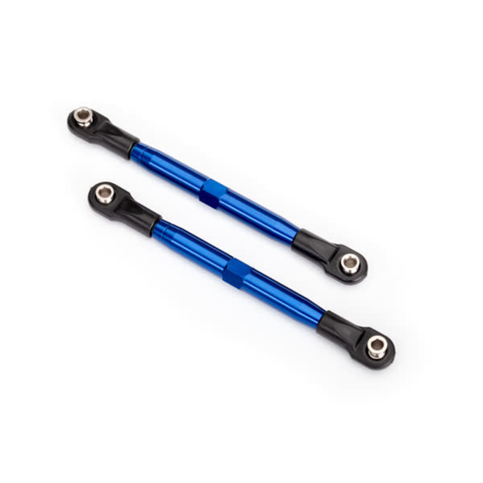 TRAXXAS Toe links (TUBES blue-anodized, 7075-T6 aluminum, stronger than titanium) (87mm) (2)/ rod ends (4)/ aluminum wrench (1)