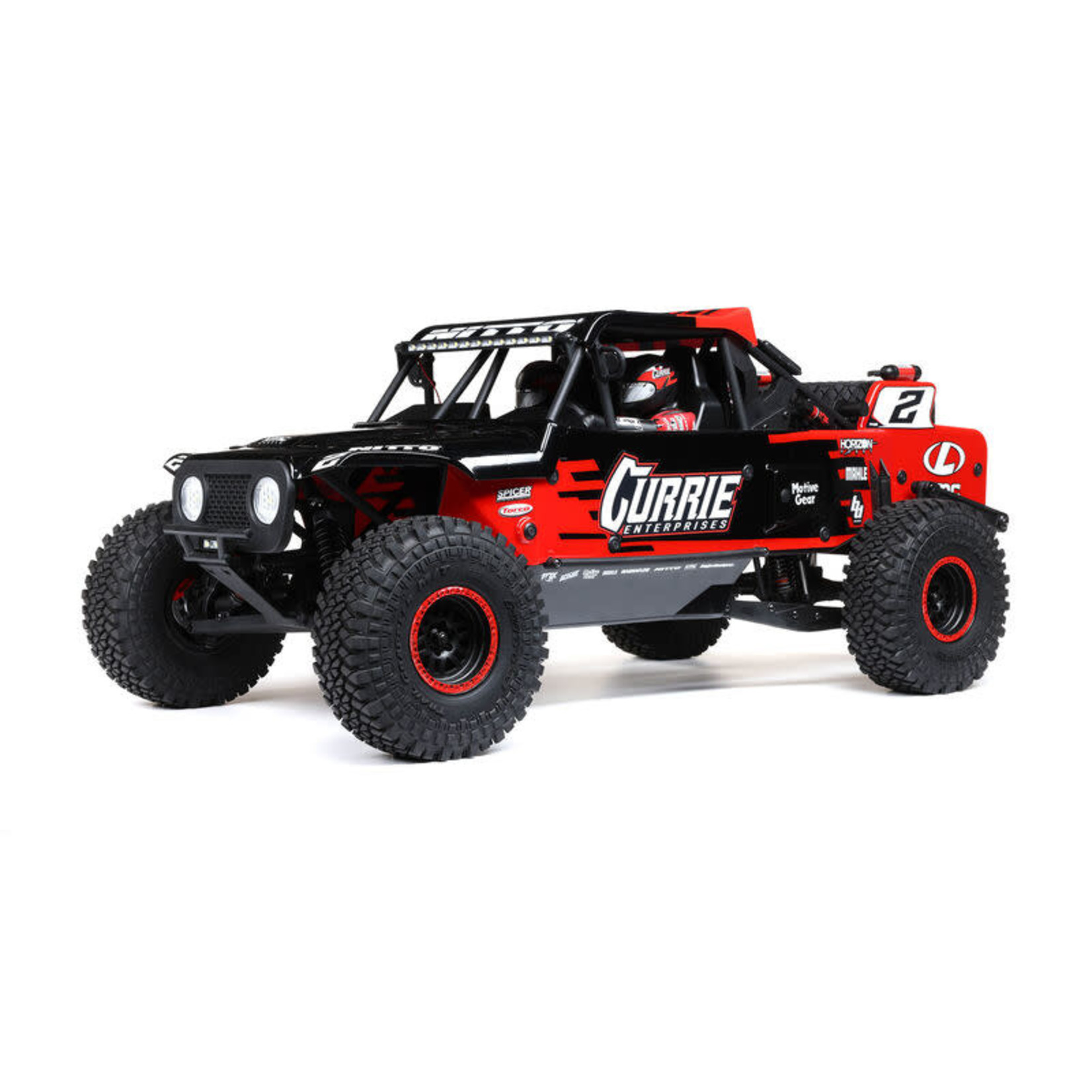 LOSI 1/10 Hammer Rey U4 4WD Rock Racer Brushless RTR with Smart and AVC, Red