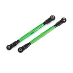 TRAXXAS Toe links, front (TUBES green-anodized, 6061-T6 aluminum) (2) (for use with #8995 WideMaxx™ suspension kit)