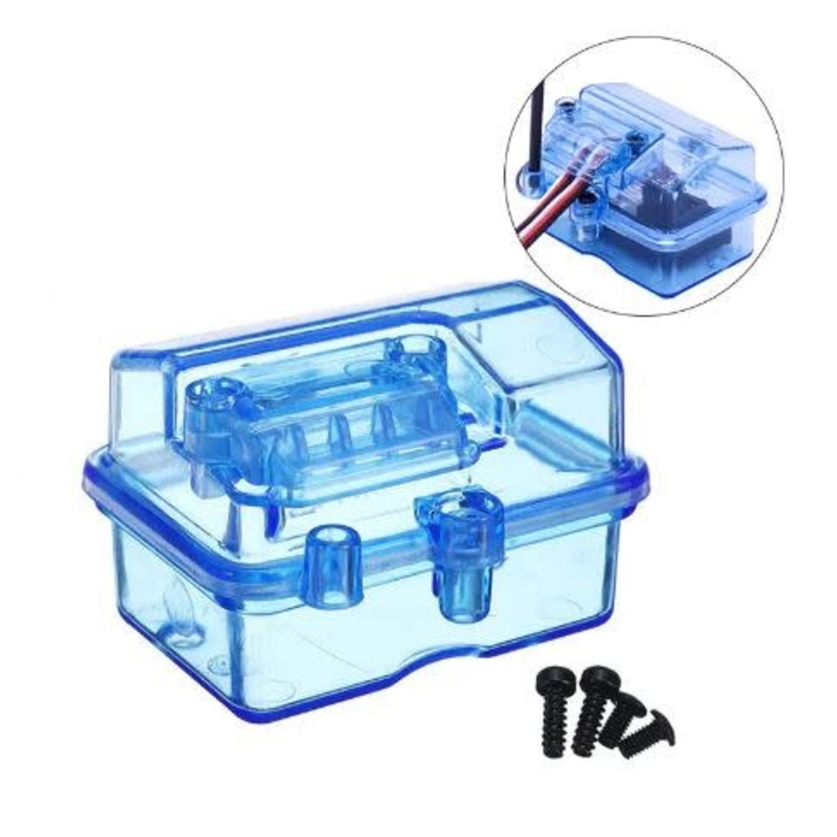 INTEGY Clear Plastic Waterproof Receiver Box for RC Boat C30028 - AZ Turn  and Burn RC
