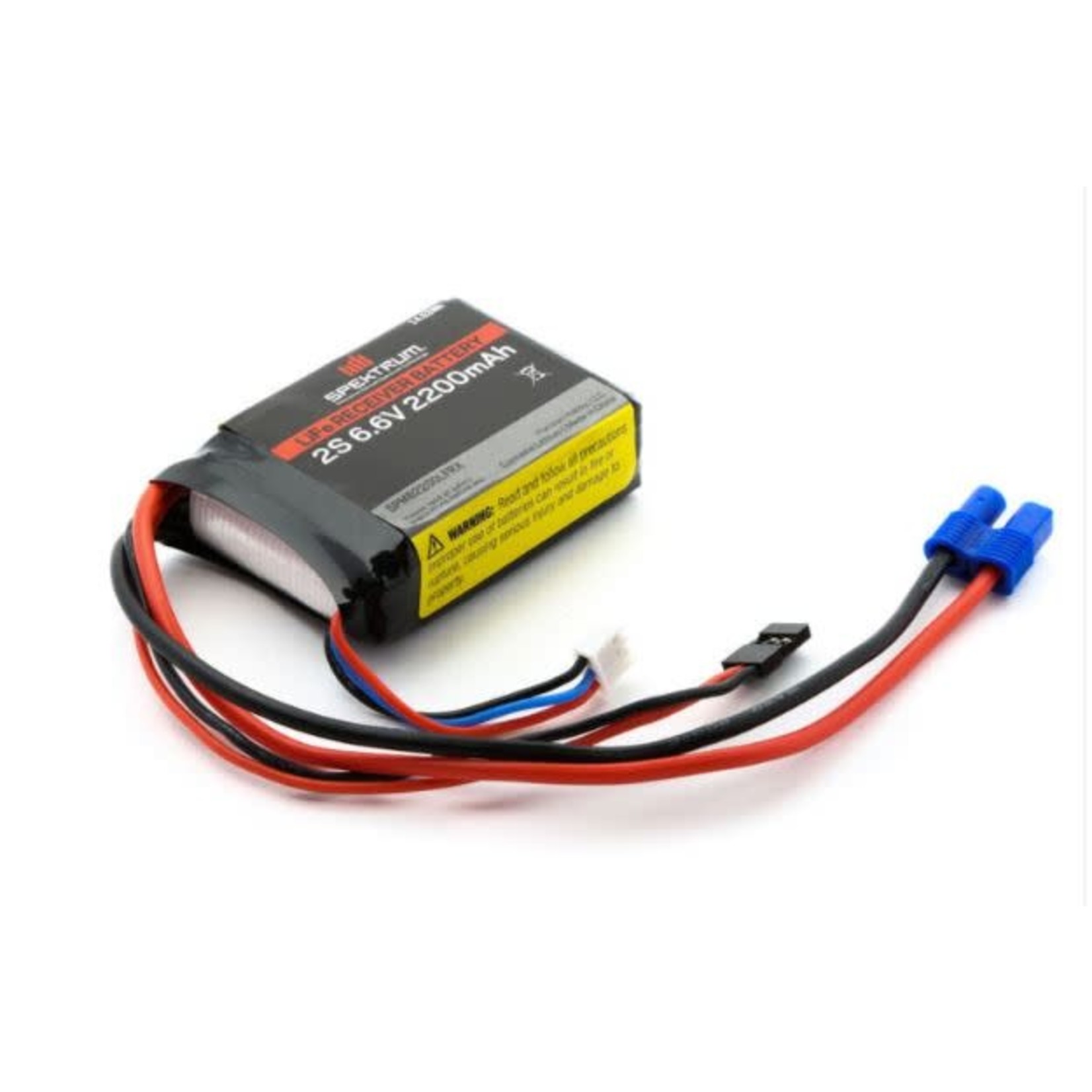 SPEKTRUM 6.6V 2200mAh 2S LiFe Receiver Battery: Universal Receiver, EC3