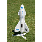 Rage Rc Spinner Missile XL Electric Free-Flight Rocket with Parachute & LEDs, White