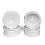 DE RACING Speedline Buggy Wheels for Associated B6.1 / Kyosho RB6 / Front / WHITE / 4pcs