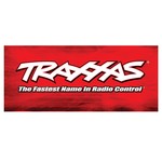 TRAXXAS Traxxas® racing banner, red & black (3x7 feet)