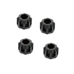 Jetko 1/8 SGT MT 3.8 Wheel Adapters 17mm, 1/2" Offset, Wide for Traxxas Maxx (4)