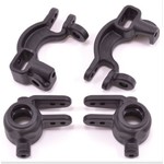 RPM Caster & Steering Blocks Black: Slash 4X4, ST 4X4 (2)