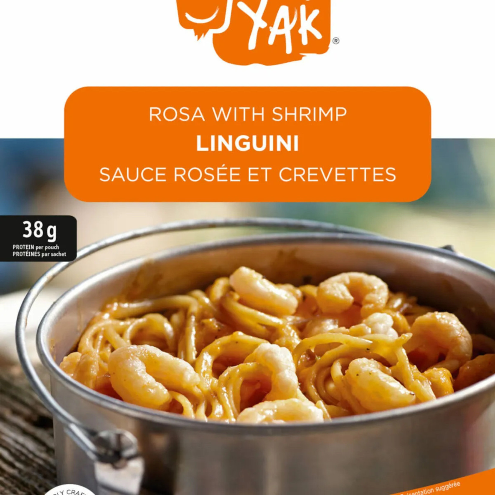 Happy Yak Linguini Rosa with Shrimp
