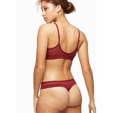 BLUSH BLUSH CULOTTE THONG BOUND PORT / BURGUNDY