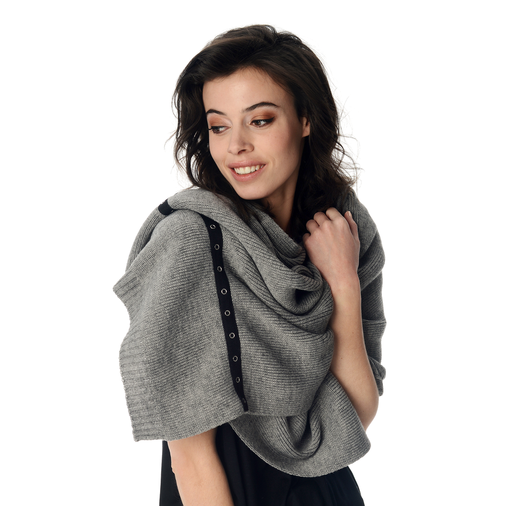 SCHWIING SCHWIING FOULARD LETTY GRIS