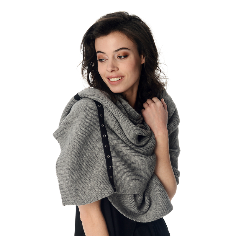 SCHWIING SCHWIING FOULARD LETTY GRIS