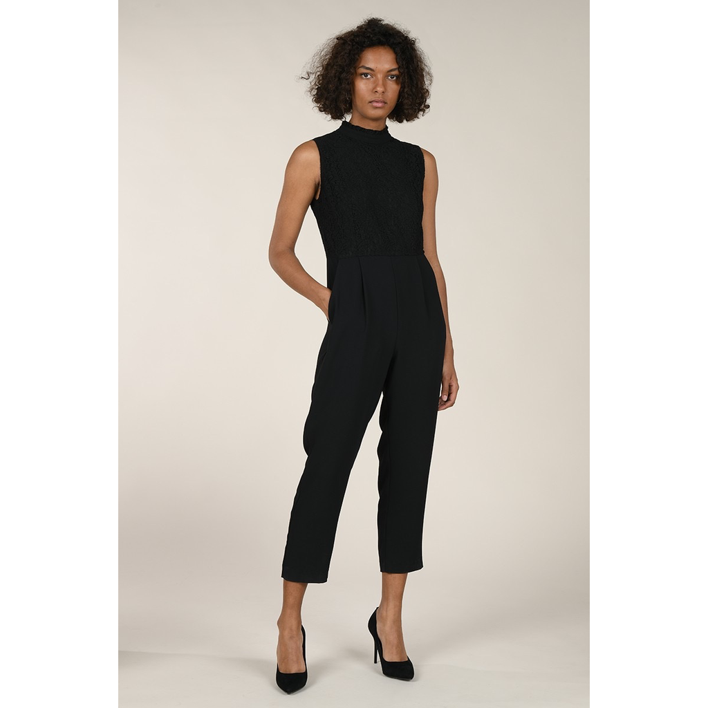 MOLLY BRACKEN MOLLY BRACKEN JUMPSUIT CHIC DENTELLE NOIR