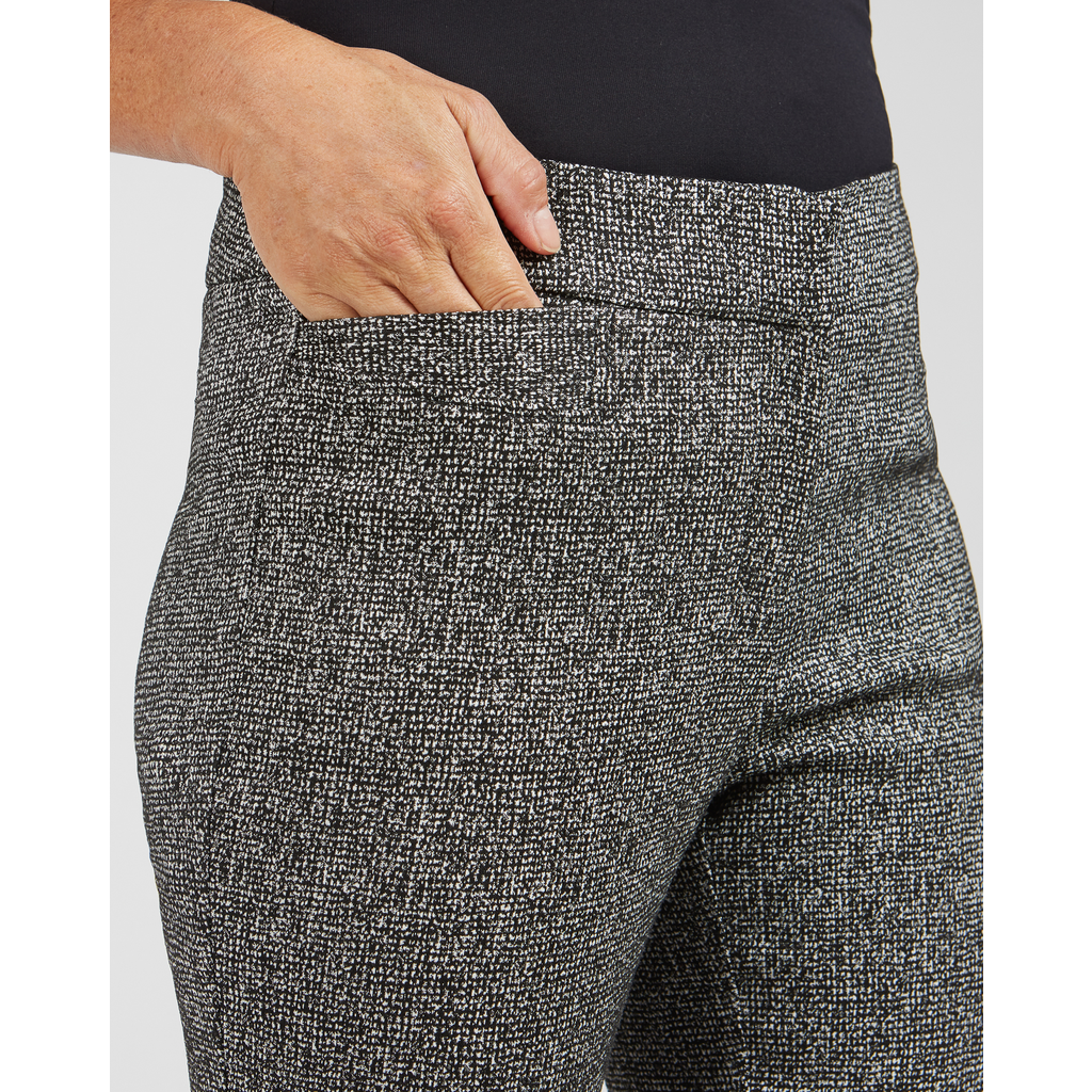 RENUAR RENUAR PANTALON NOIR/BLANC COMBO