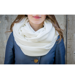 BALUCHON FOULARD INFINI XL TRICOT UNI T737 BLANC